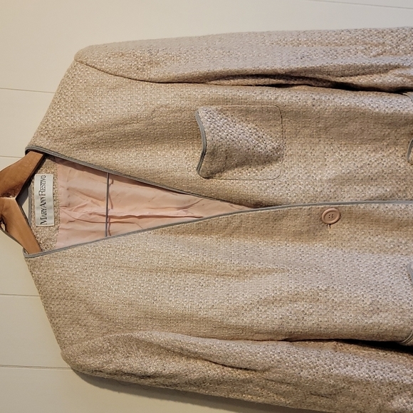 Mary Ann Restivo Vintage wool look suit jacket size 6 - Picture 3 of 8